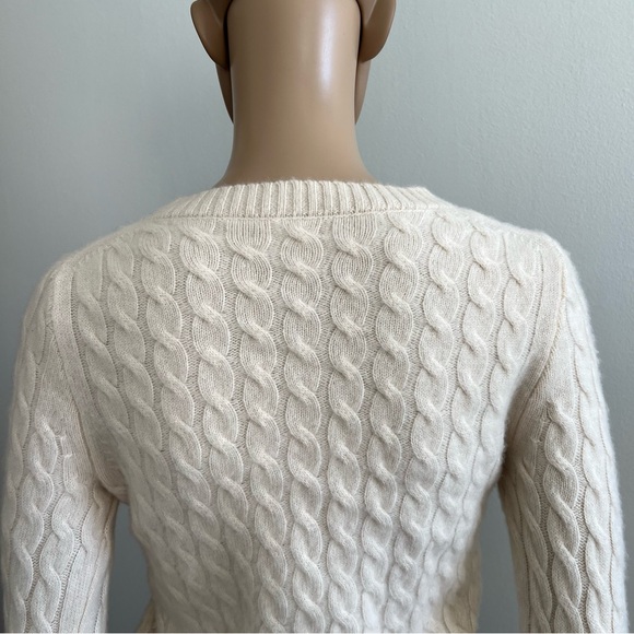 J.Crew Cashmere Cable-knit Crewneck Sweater Size XS - Picture 9 of 14